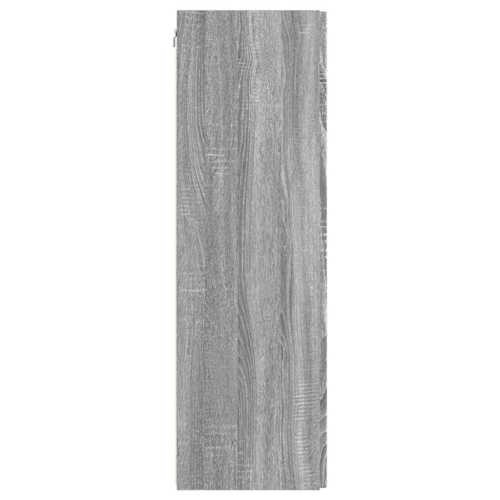 Produktbild för TV Vägghylla 2 pcs Grå Sonoma 30 x 31 x 100 cm Konstruerat trä