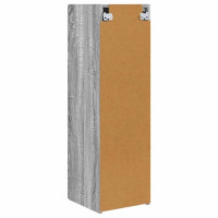 Produktbild för TV Vägghylla 2 pcs Grå Sonoma 30 x 31 x 100 cm Konstruerat trä
