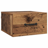 Produktbild för Nattduksbord Gammalt trä 35 x 35 x 20 cm Konstruerat trä