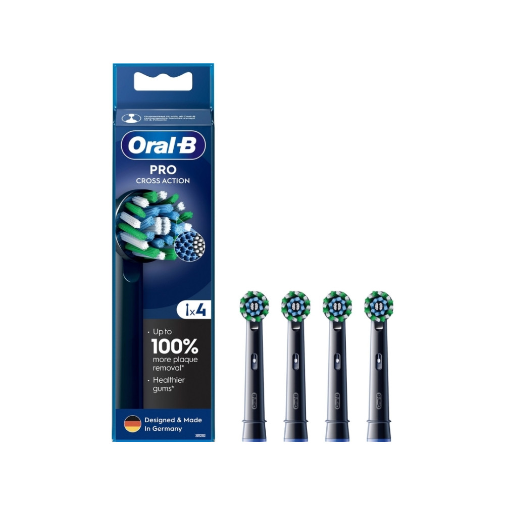 Produktbild för Oral-B borstinsatser Pro Cross Action 4-pack svart (EB50BRX-...
