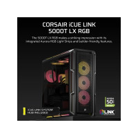 Produktbild för CORSAIR iCUE LINK 5000T LX RGB - mid tower - utökad ATX
