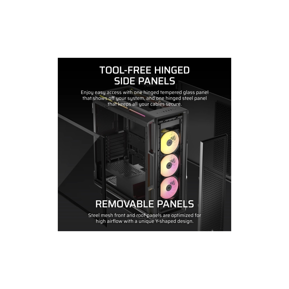 Produktbild för CORSAIR iCUE LINK 5000T LX RGB - mid tower - utökad ATX