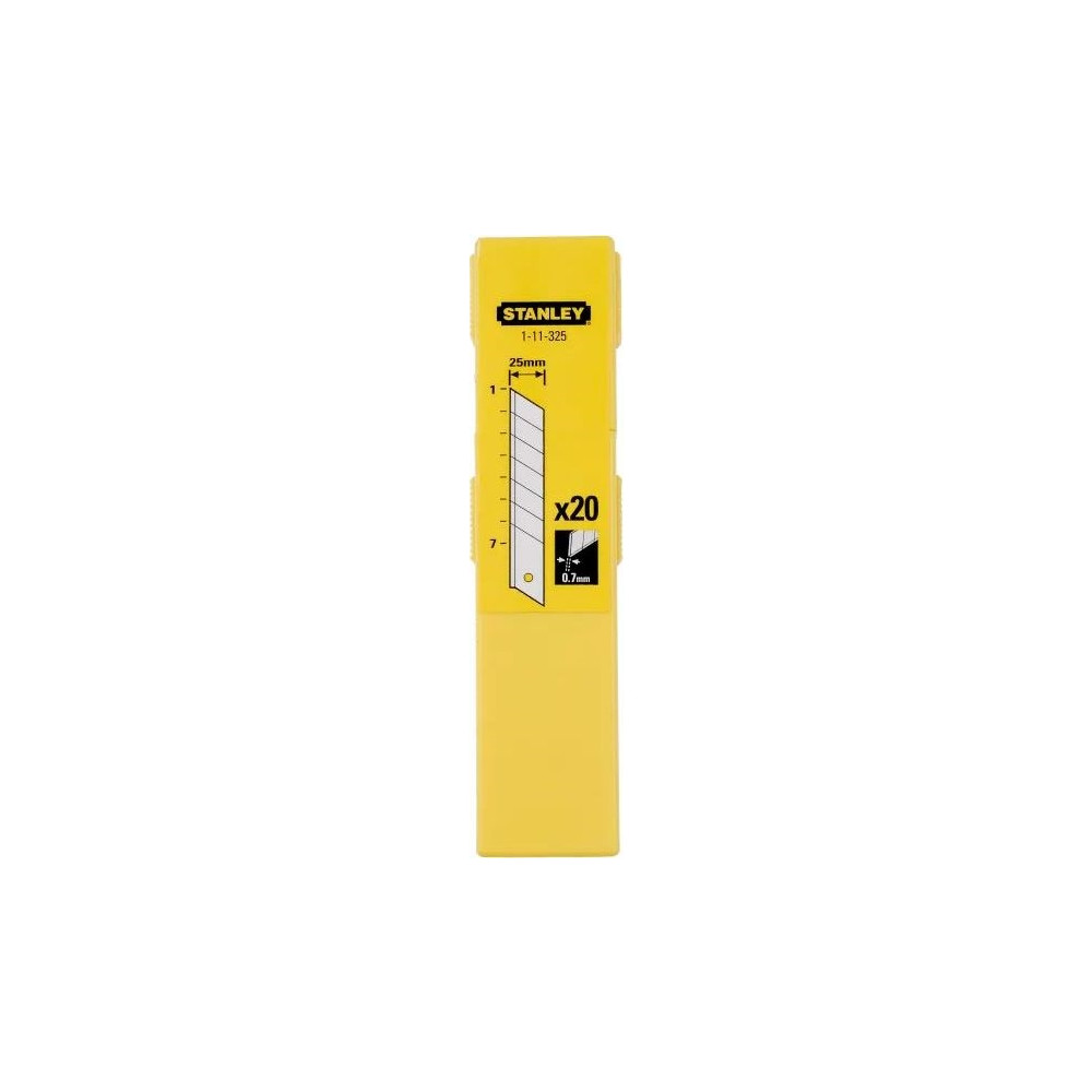 Produktbild för Stanley 1-11-325, 10 styck, 25 mm, 0,7 mm, 140 mm, Metallisk...