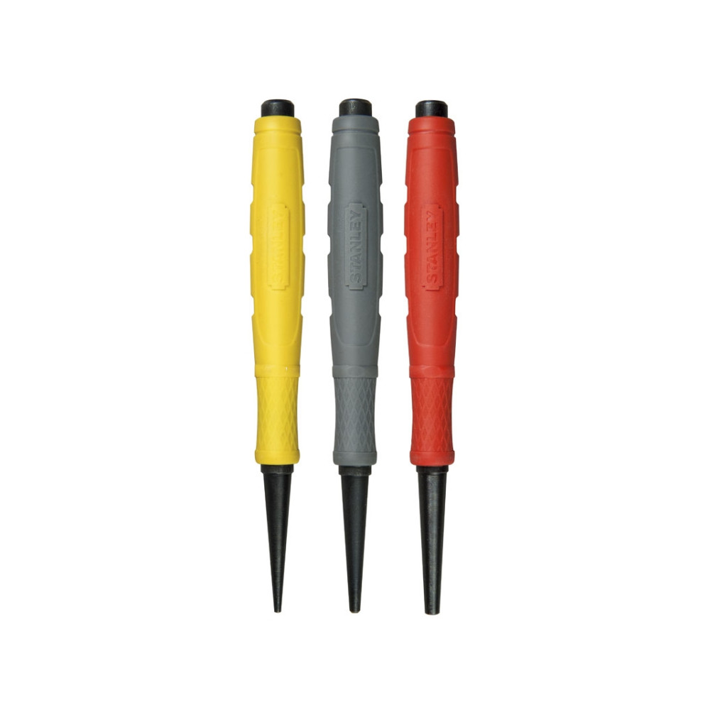 Produktbild för Stanley 0-58-930, Punsset, Stål, Svart, Röd, Gul, 102 mm, 3...