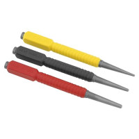 Produktbild för Stanley 0-58-930, Punsset, Stål, Svart, Röd, Gul, 102 mm, 3...