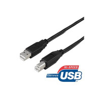 Produktbild för DELTACO USB-205S - USB-kabel - USB till USB typ B - 50 cm