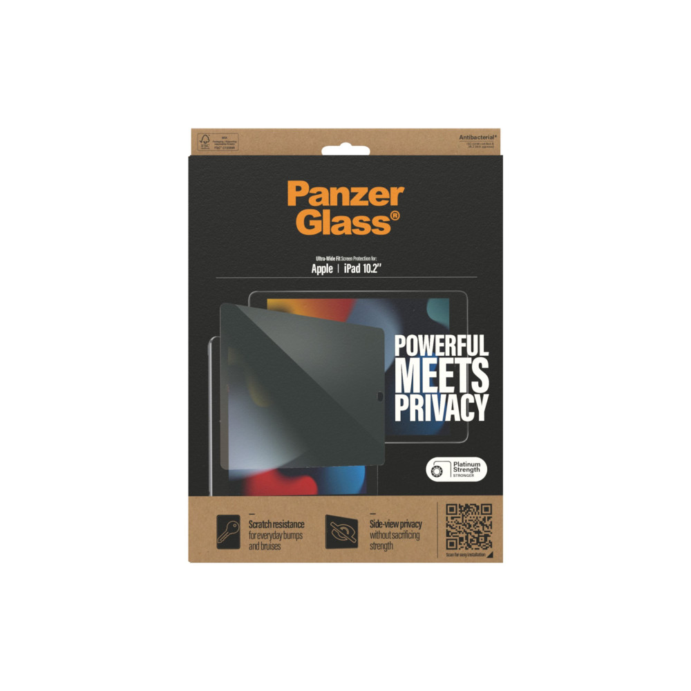 Produktbild för PanzerGlass Privacy & Case Friendly - skärmskydd för surfplatta