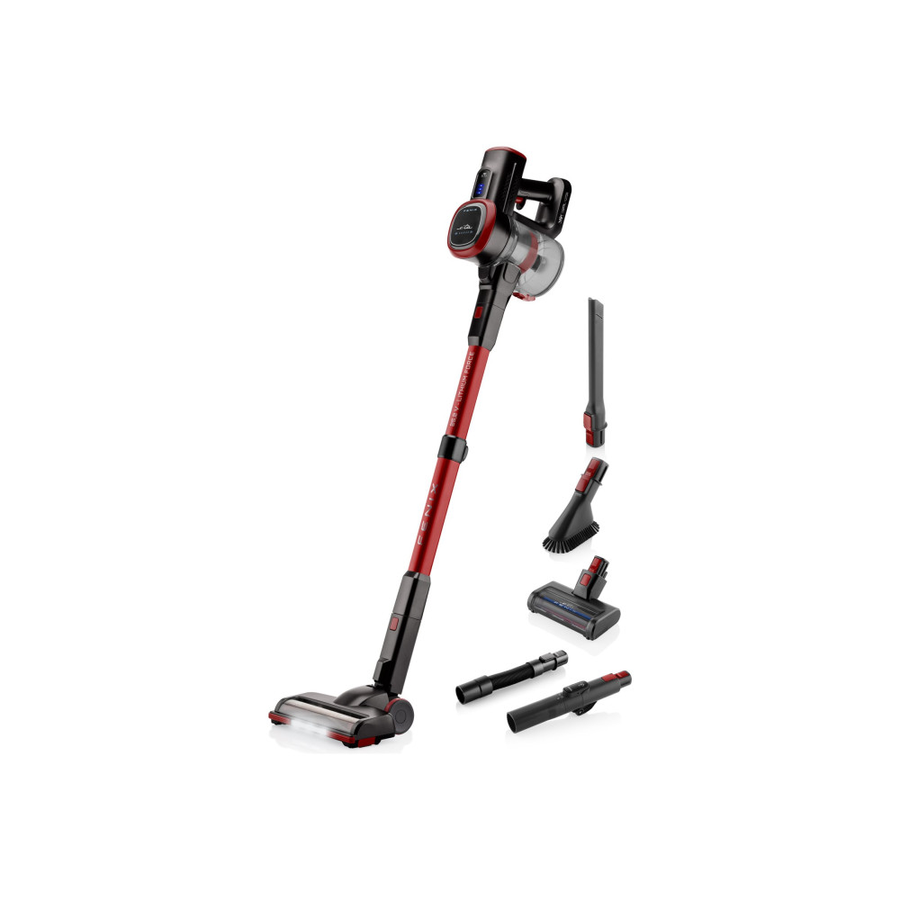 Produktbild för ETA Fenix 2233 90000 - dammsugare - sladdlös - skaft/handhållen - 1 batteri - röd/grå