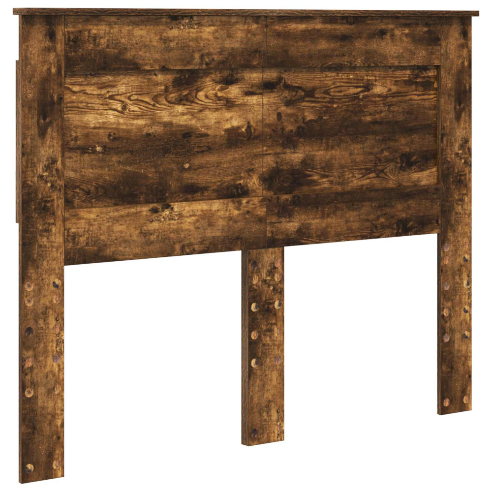 Produktbild för Förvaringssäng med låda Rökt ek 135 x 190 cm Konstruerat trä