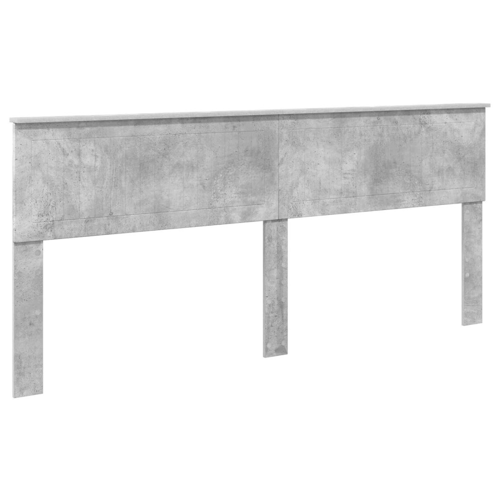 Produktbild för Förvaringssäng med låda Betonggrå 200 x 200 cm Konstruerat trä