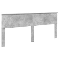 Produktbild för Förvaringssäng med låda Betonggrå 200 x 200 cm Konstruerat trä