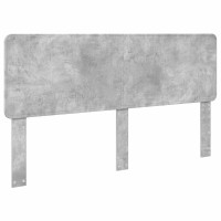 Produktbild för Förvaringssäng med låda Betonggrå 200 x 200 cm Konstruerat trä