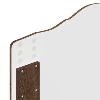 Produktbild för Sängram med huvudgavel Brun Ek 70 x 190 cm Konstruerat trä