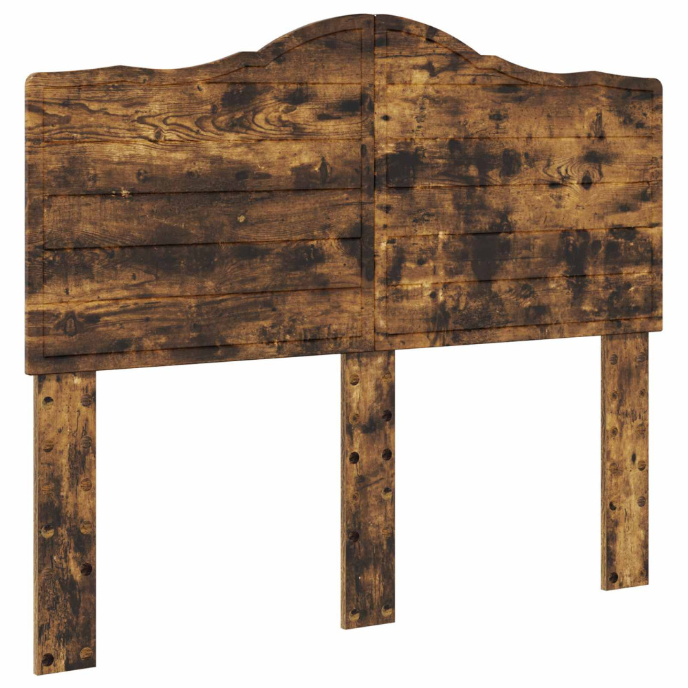 Produktbild för Förvaringssäng med låda Rökt ek 135 x 190 cm Konstruerat trä