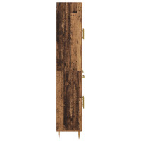 Produktbild för Skåp med låda Gammalt trä 69,5 x 34 x 180 cm Konstruerat trä