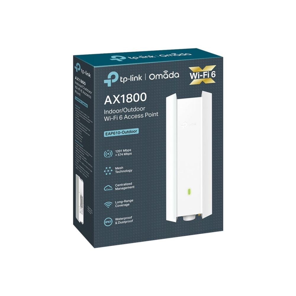 Produktbild för TP-Link Omada EAP610-Outdoor - trådlös åtkomstpunkt - Wi-Fi 6 - molnhanterad