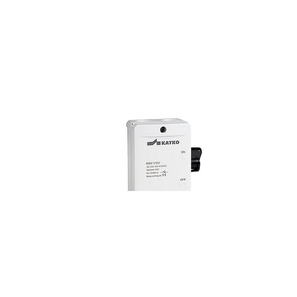 Produktbild för Katko KSM 425M1-2XM20P säkerhetsbrytare, 4-polig, 25 A, grå/...