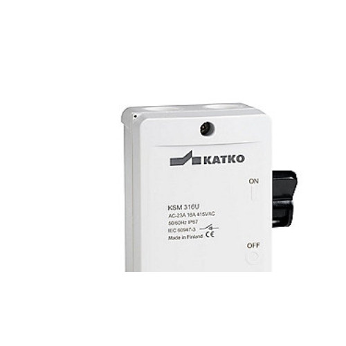 MTO ELECTRIC A/S Katko KSM 425M1-2XM20P säkerhetsbrytare, 4-polig, 25 A, grå/...