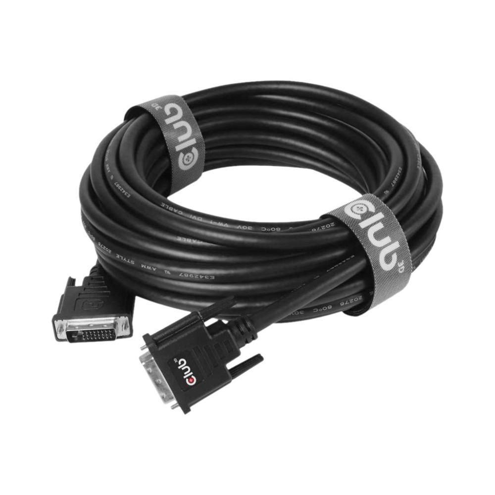 Produktbild för Club 3D - DVI-kabel - DVI-D till DVI-D - 10 m