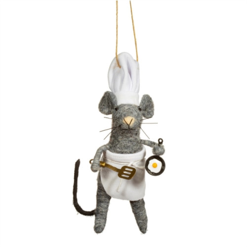 SASS & BELLE Mouse Chef Felt Decoration