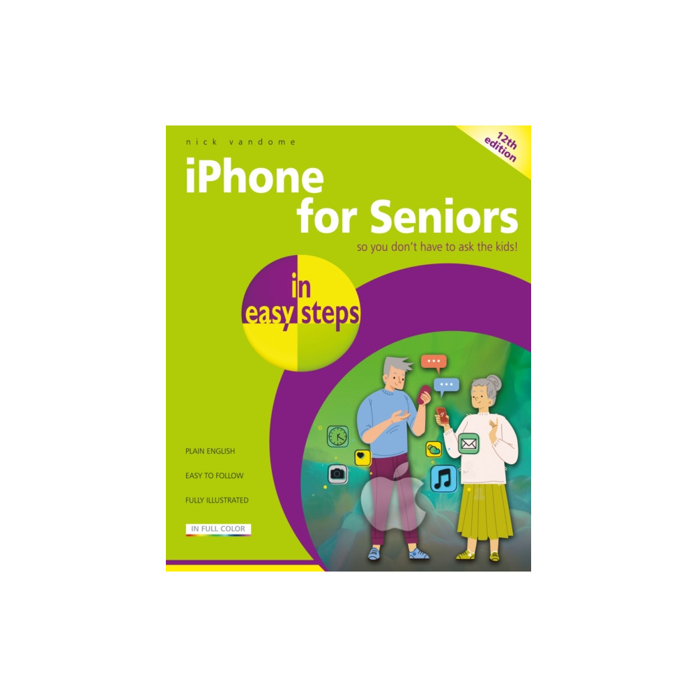 Produktbild för iPhone for Seniors in easy steps (häftad, eng)