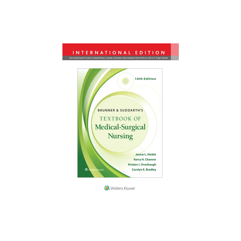 Produktbild för Brunner & Suddarth's Textbook of Medical-Surgical Nursing (inbunden, eng)
