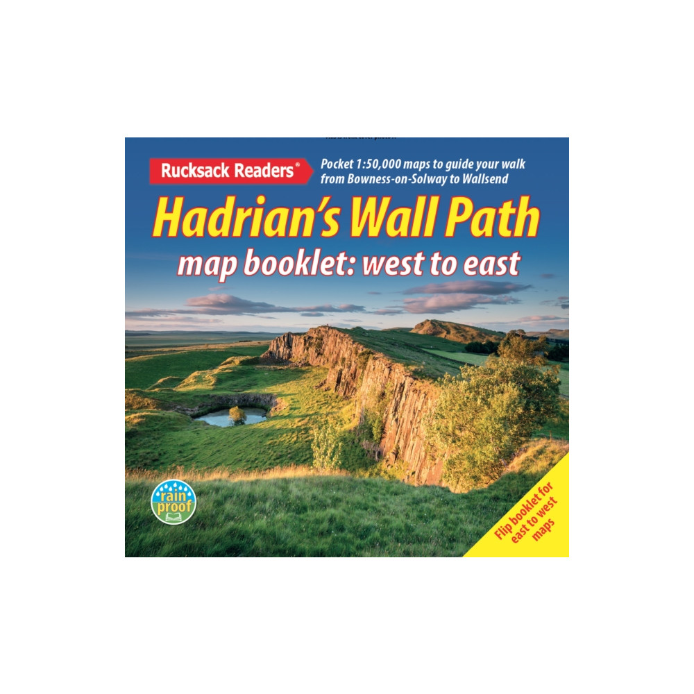 Produktbild för Hadrian’s Wall Path map booklet (häftad, eng)