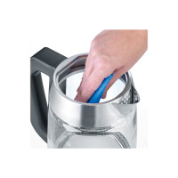 Produktbild för SEVERIN WK 3479 Deluxe - tebryggare/kittel - glass/brushed stainless steel/black