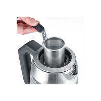 Produktbild för SEVERIN WK 3479 Deluxe - tebryggare/kittel - glass/brushed stainless steel/black