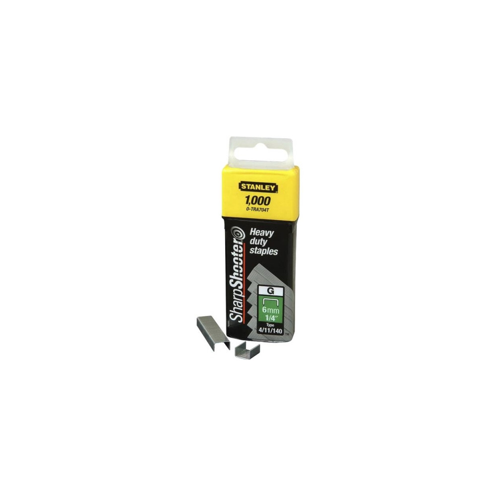 Produktbild för Stanley 1-TRA706-5T, Häftklammersats, 1 cm, Stål, Stål, 5000...