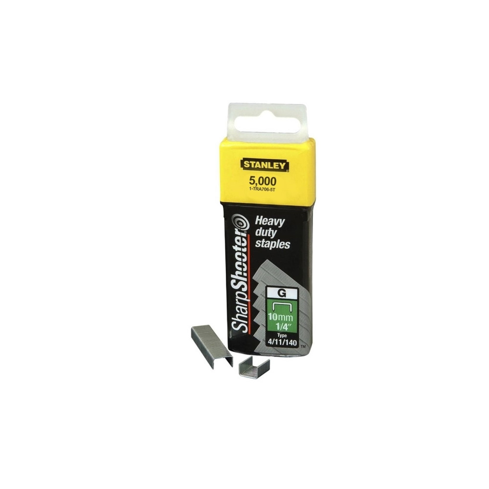 Produktbild för Stanley 1-TRA706-5T, Häftklammersats, 1 cm, Stål, Stål, 5000...
