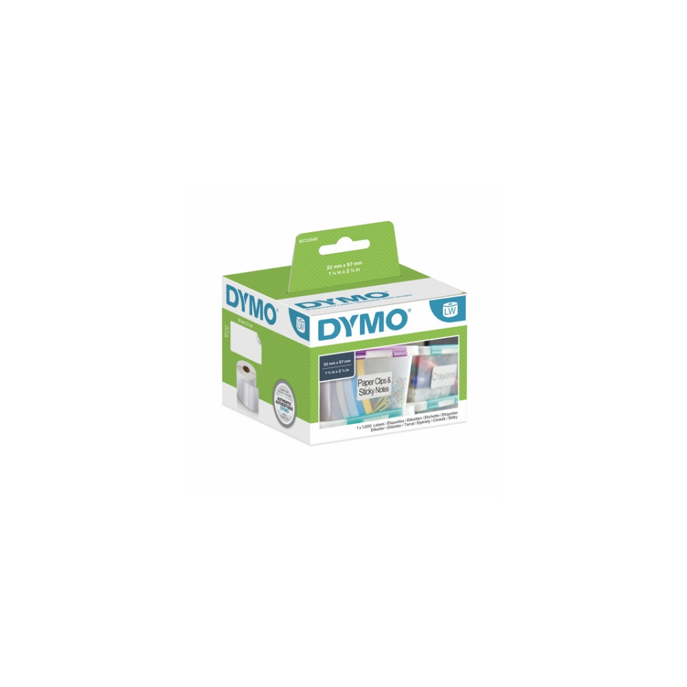 Produktbild för DYMO LabelWriter - etiketter för flera ändamål - 1000 etikett (er) - 57 x 32 mm