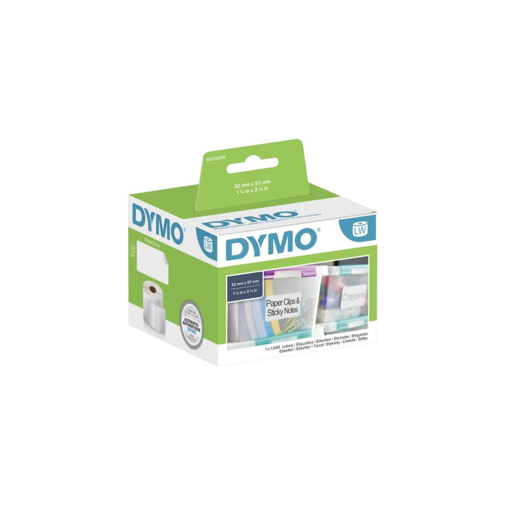 Produktbild för DYMO LabelWriter - etiketter för flera ändamål - 1000 etikett (er) - 57 x 32 mm
