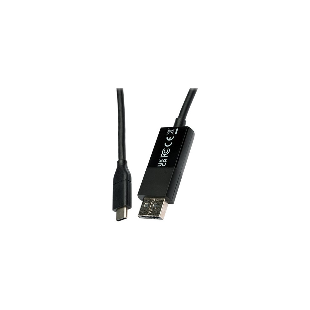 Produktbild för V7 - DisplayPort-kabel - USB-C till DisplayPort - 2 m