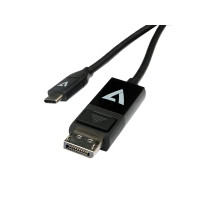 Produktbild för V7 - DisplayPort-kabel - USB-C till DisplayPort - 2 m