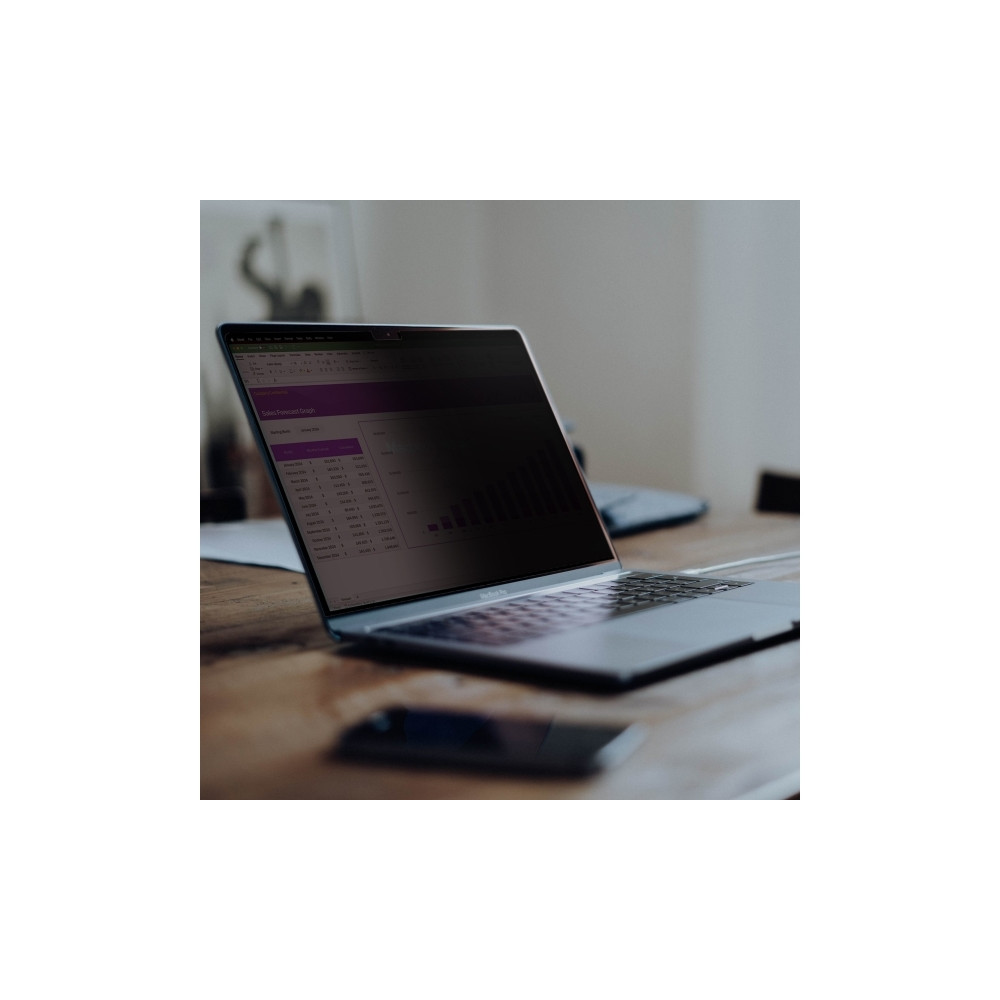 Produktbild för StarTech.com 15-inch MacBook Air 2023 Laptop Privacy Screen, Removable and Reversible Anti-Glare Privacy Filter, Magnetic Laptop Screen Protector with +/- 30 Deg. Viewing Angle - 51% Blue Light Reduction (15MAM-PRIVACY-SCREEN) - sekretessfilter till bärba