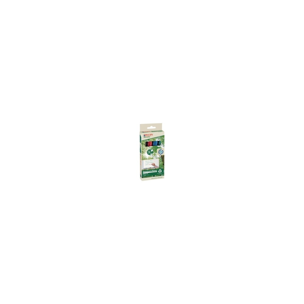 Produktbild för edding EcoLine 28 board - markering - svart, röd, blå, grön (paket om 4)
