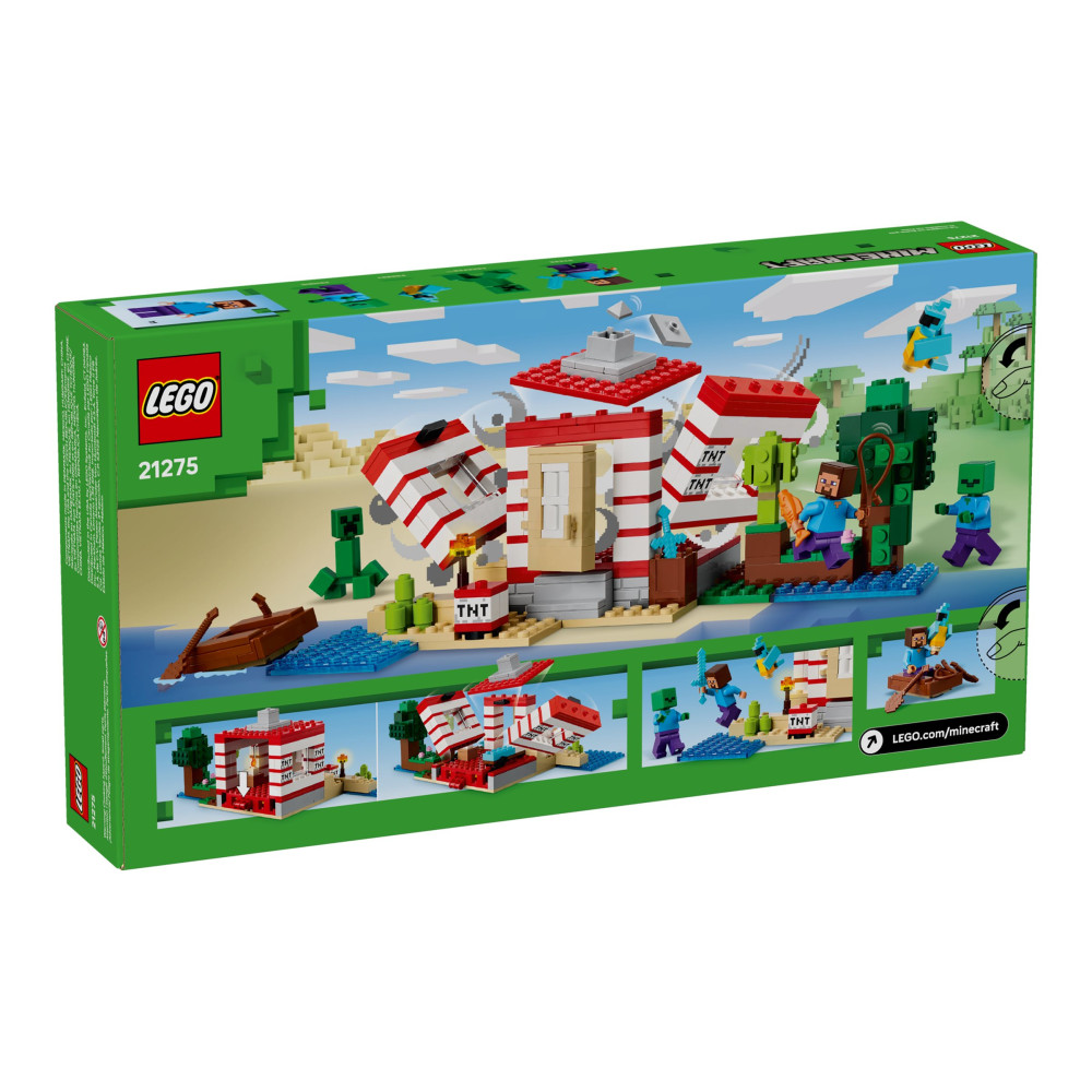 Produktbild för LEGO Minecraft 21275 - TNT Dschungelhus - byggsats