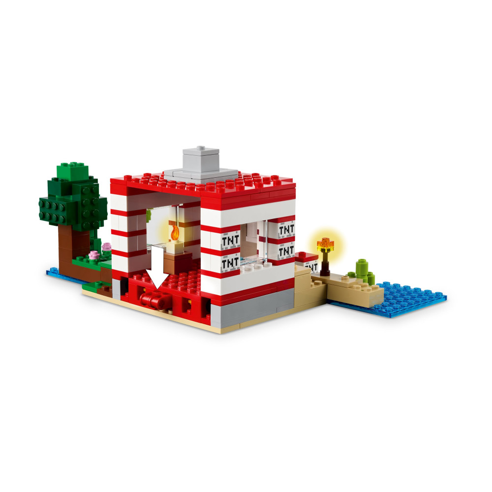 Produktbild för LEGO Minecraft 21275 - TNT Dschungelhus - byggsats