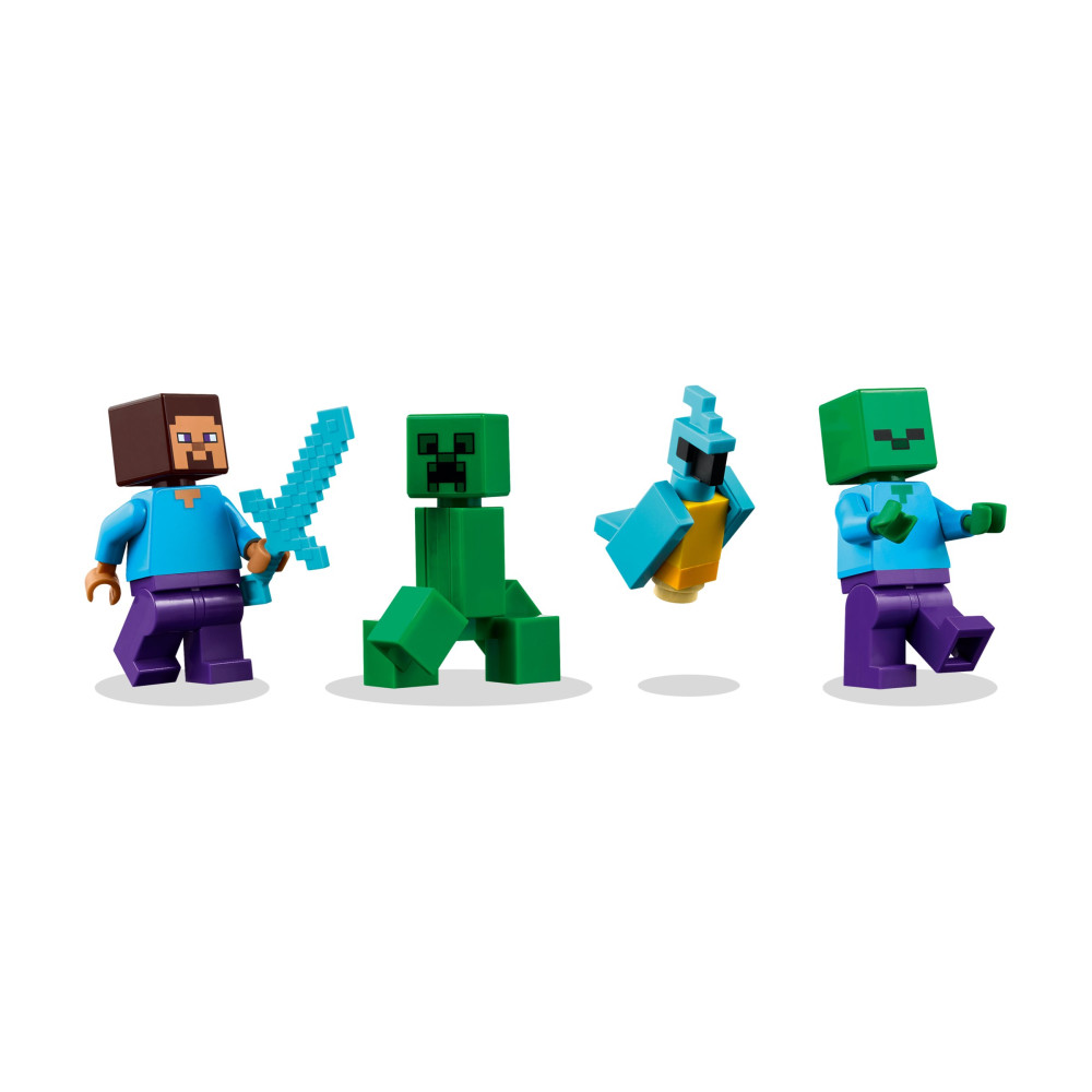 Produktbild för LEGO Minecraft 21275 - TNT Dschungelhus - byggsats