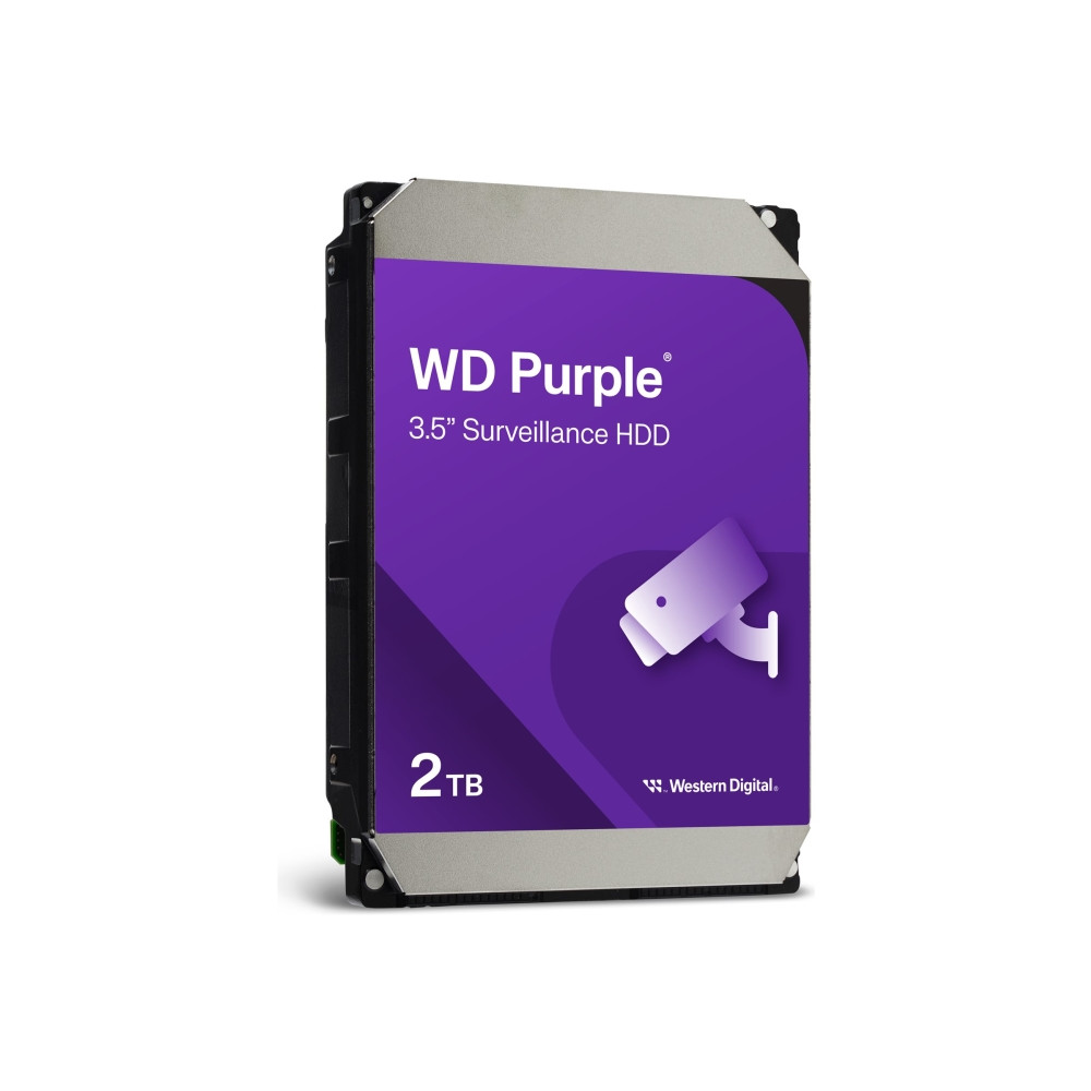 Produktbild för WD Purple Surveillance WD23PURZ - hårddisk - 2 TB - SATA 6Gb/s
