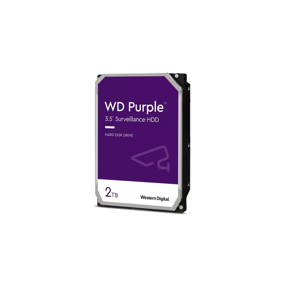 Produktbild för WD Purple Surveillance WD23PURZ - hårddisk - 2 TB - SATA 6Gb/s