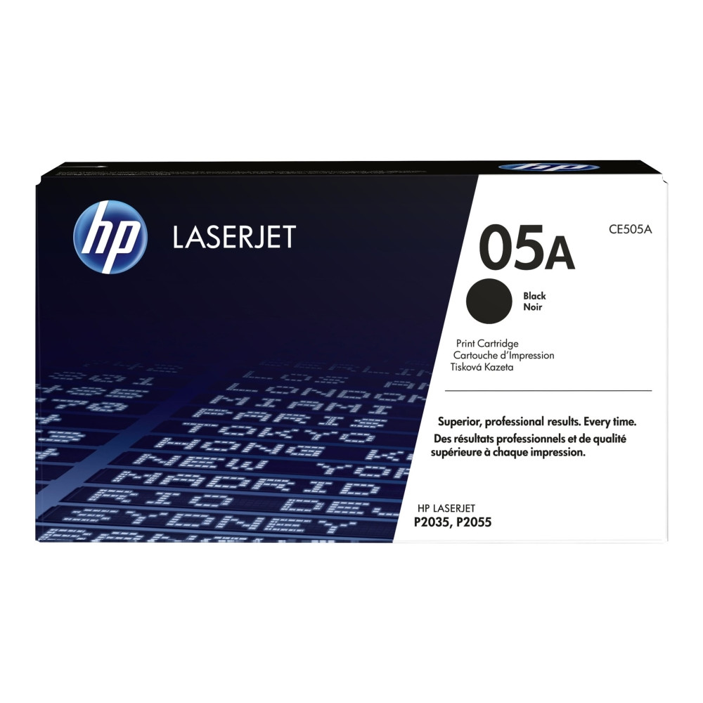 Produktbild för HP 05A - svart - original - LaserJet - tonerkassett (CE505A)
