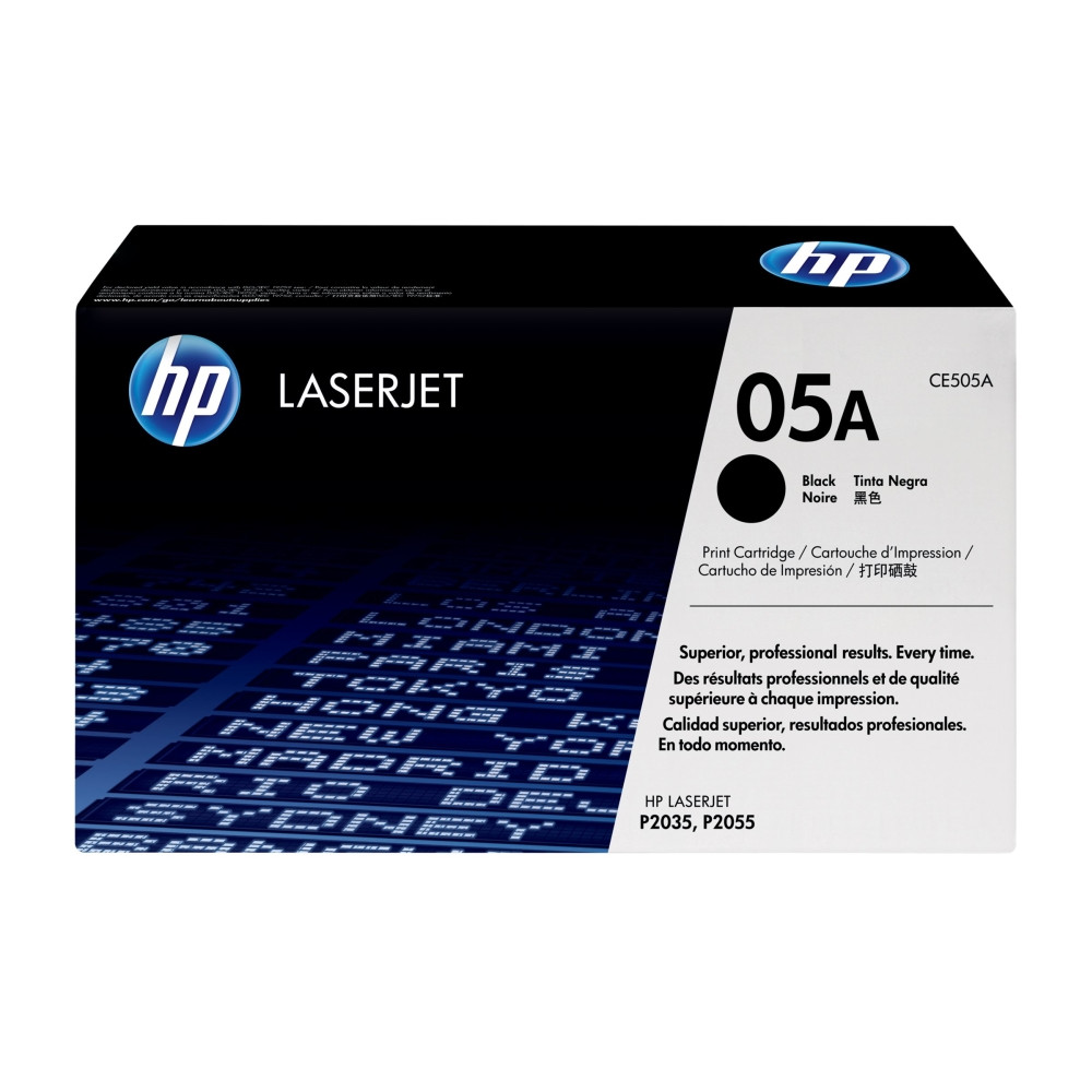 Produktbild för HP 05A - svart - original - LaserJet - tonerkassett (CE505A)
