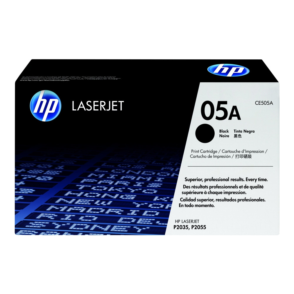 Produktbild för HP 05A - svart - original - LaserJet - tonerkassett (CE505A)