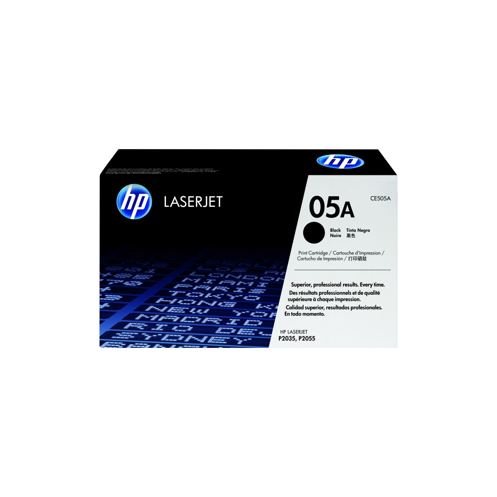 Produktbild för HP 05A - svart - original - LaserJet - tonerkassett (CE505A)