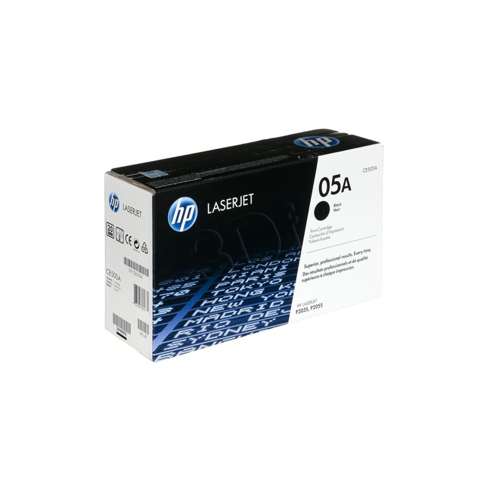 Produktbild för HP 05A - svart - original - LaserJet - tonerkassett (CE505A)