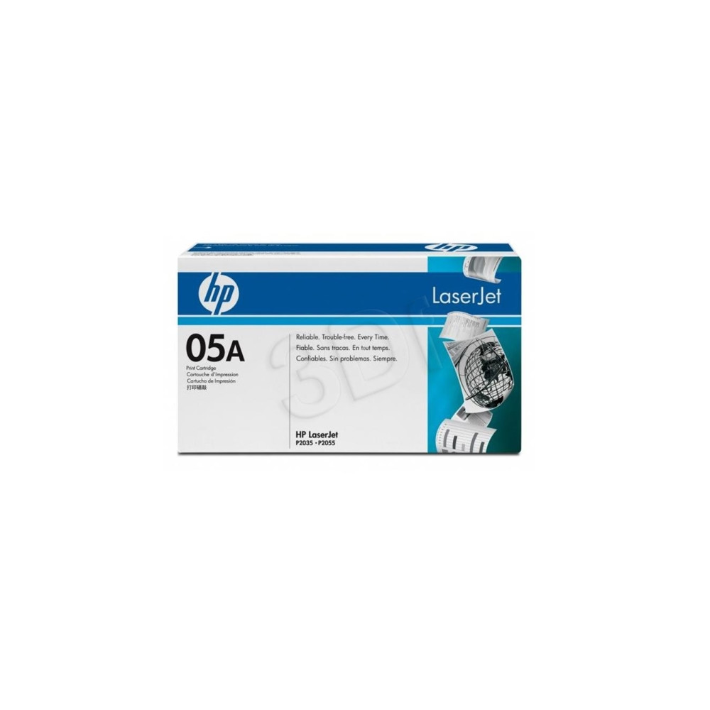 Produktbild för HP 05A - svart - original - LaserJet - tonerkassett (CE505A)