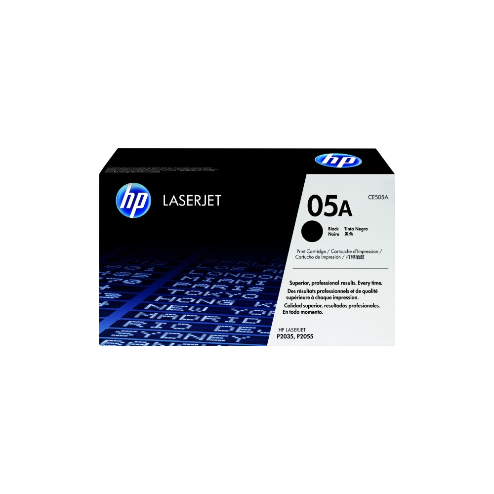 Produktbild för HP 05A - svart - original - LaserJet - tonerkassett (CE505A)