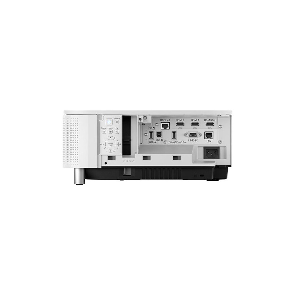 Produktbild för Epson EB-810E - 3LCD-projektor - super-ultra-short throw-objektiv - 802.11a/b/g/n/ac trådlös/LAN/Miracast - vit